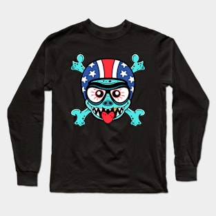 Whacky Bat Biker Long Sleeve T-Shirt